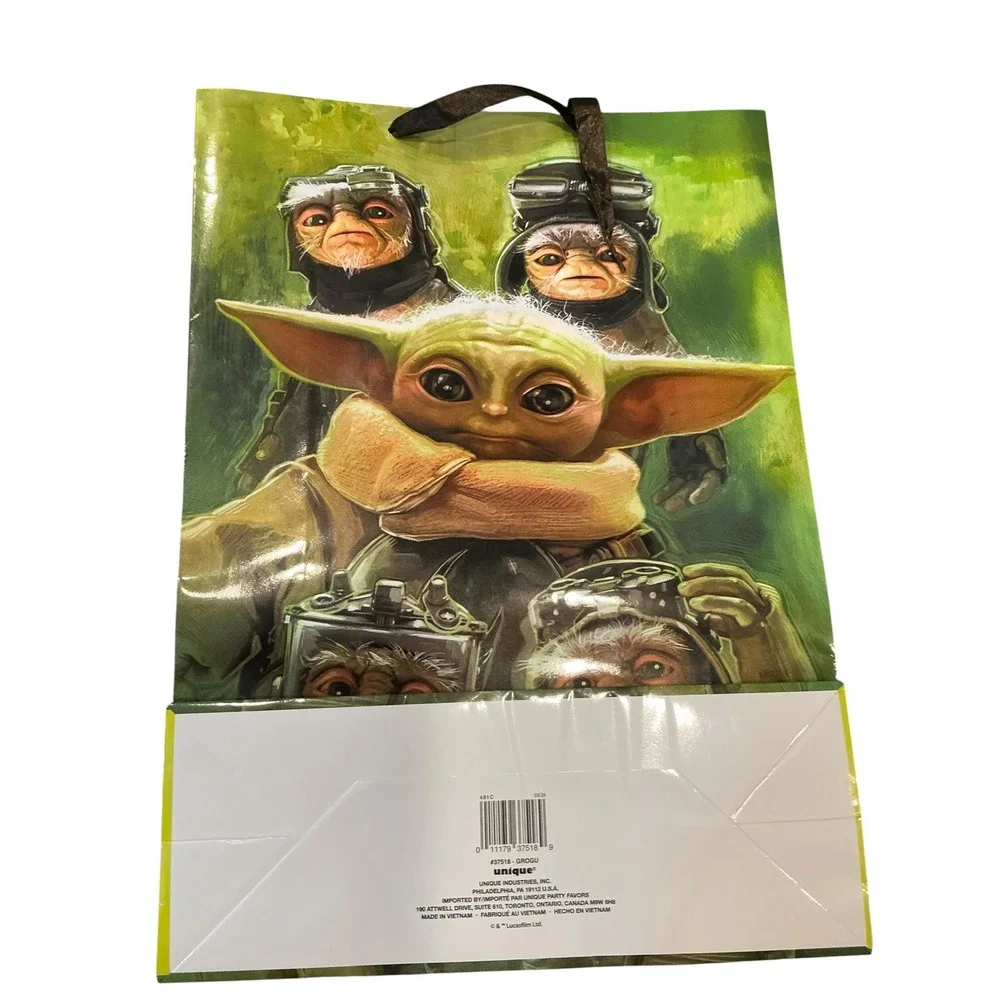 Star Wars Grogu Baby Yoda Gift Bag Large The Mandalorian Anzellans Unique 37518